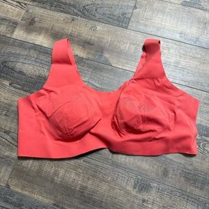 Knix Vibrant Coral Bra Wireless Womem's Size XXXXL